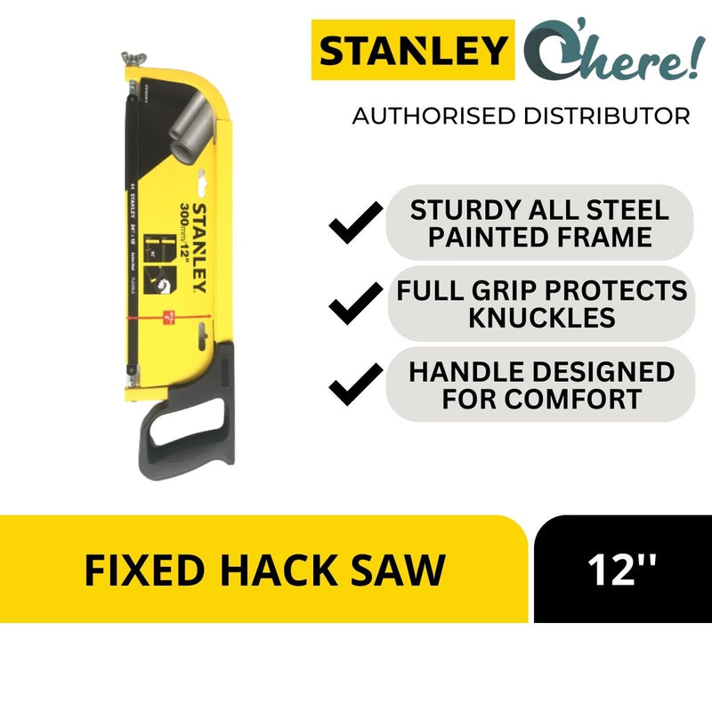 Stanley Fixed Hacksaw 12 Inches