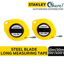 Stanley Steel Blade Long Tape Rules 15m/30m