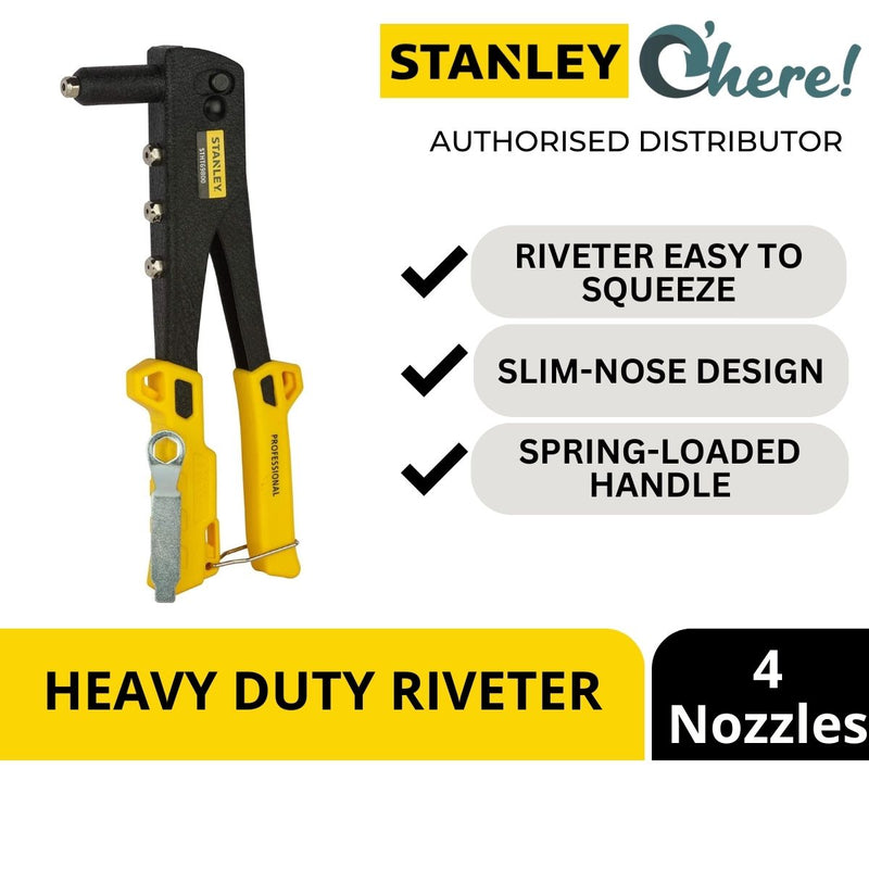 Stanley Heavy Duty Riveter 4 Nozzles