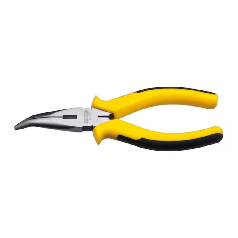 Stanley Dynagrip Bent Nose Pliers, 6in