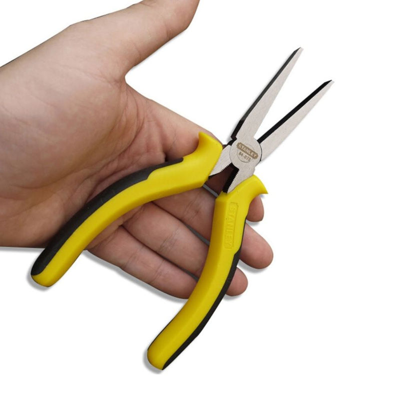 Stanley Dynagrip Flat Nose Pliers, 6in