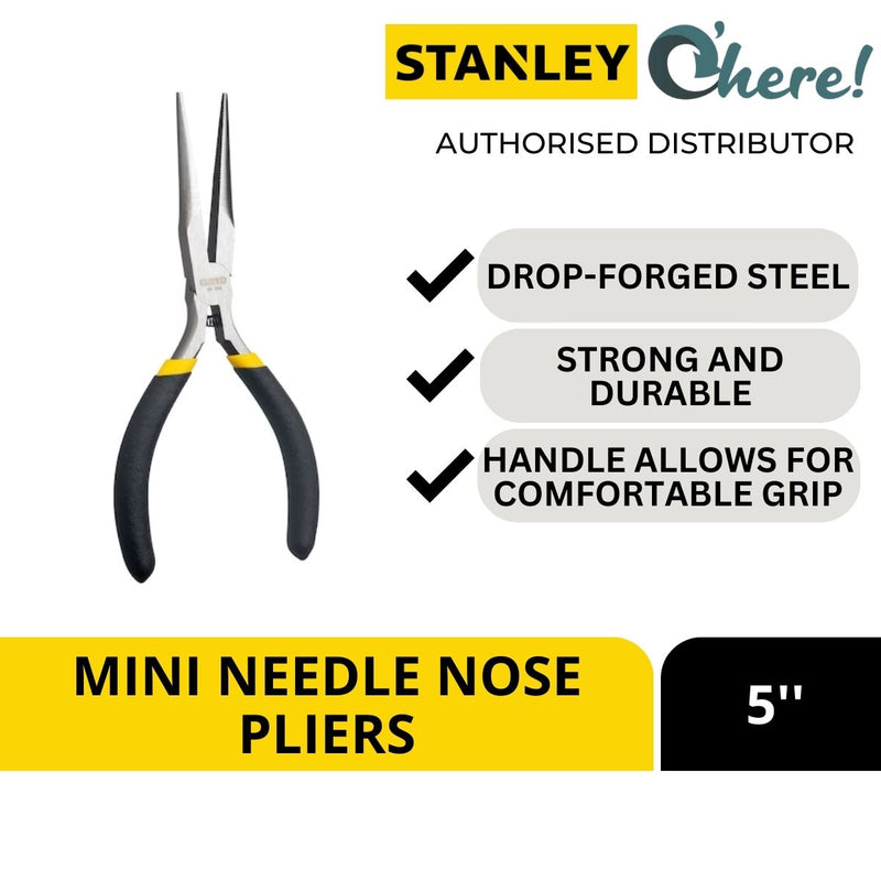 Stanley Mini Needle Nose Pliers, 5 Inches