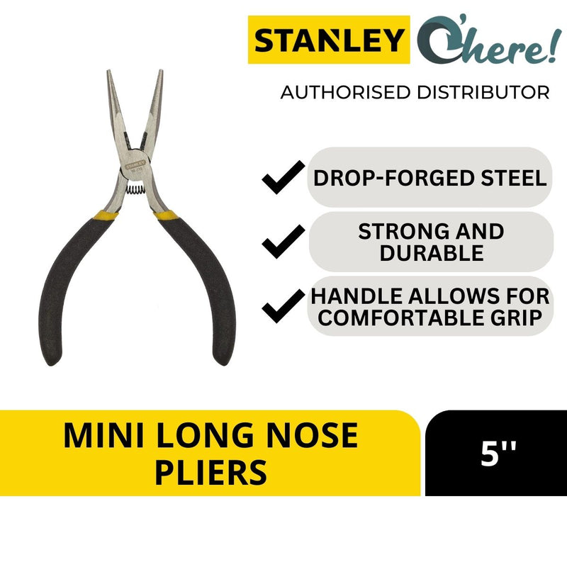 Stanley Mini Long Nose Pliers, 5 Inches