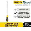 Stanley Cushion Grip Slotted Screwdriver 3MM x 150MM