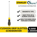 Stanley Cushion Grip Slotted Screwdriver 6.5MM x 200MM