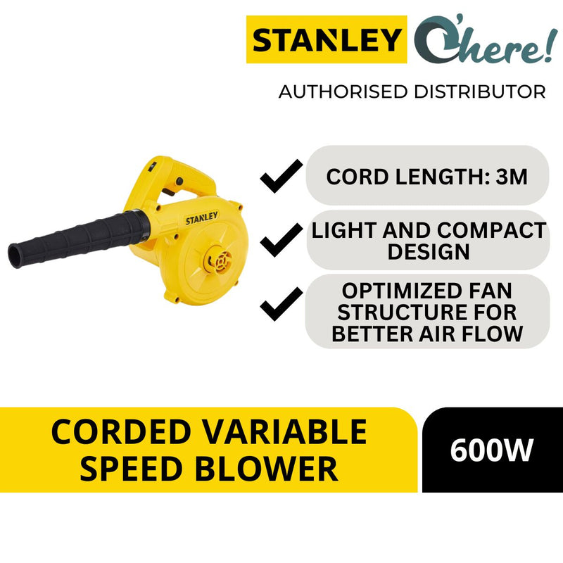 Stanley 600W Variable Speed Blower
