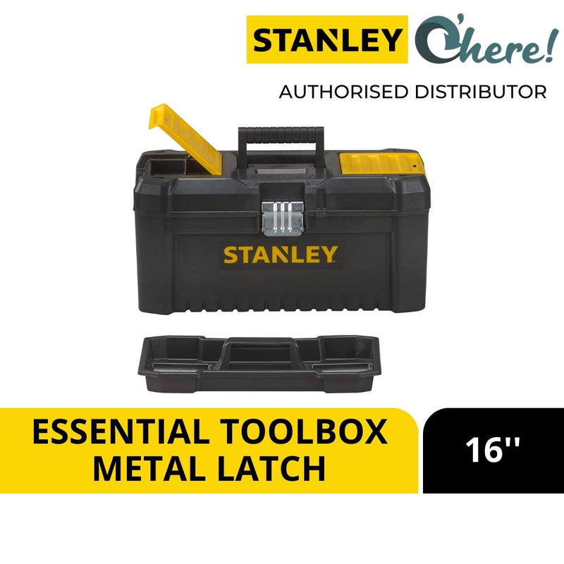 Stanley Essential Tool Box with Metal Latch 12.5"/16"/19"