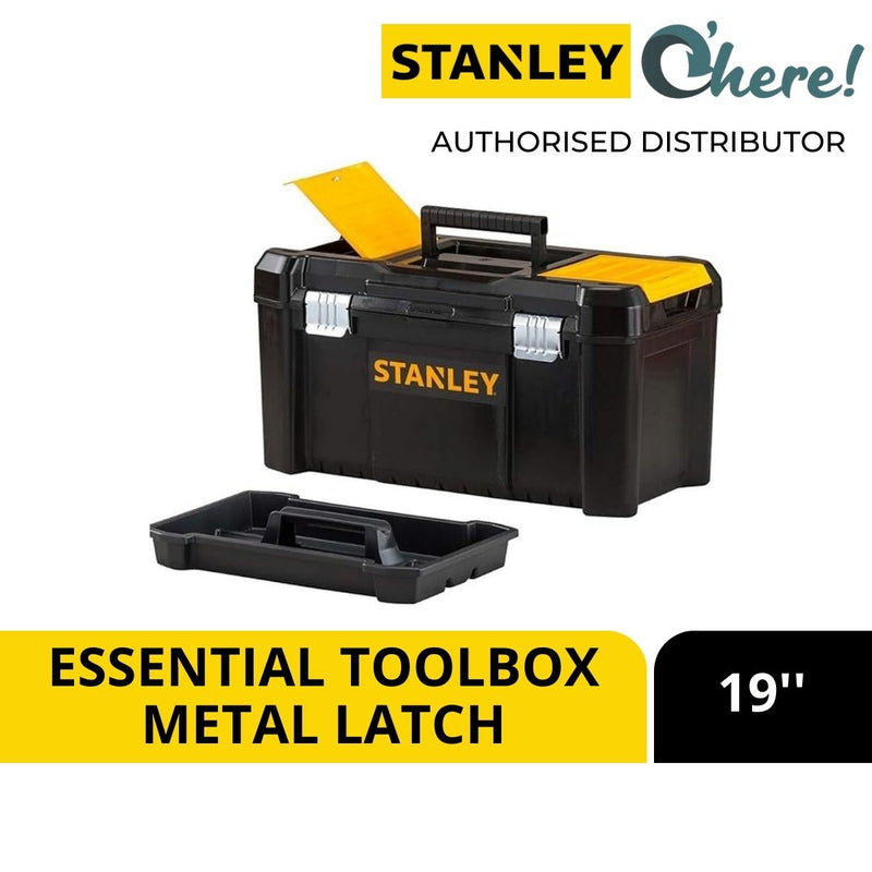 Stanley Essential Tool Box with Metal Latch 12.5"/16"/19"