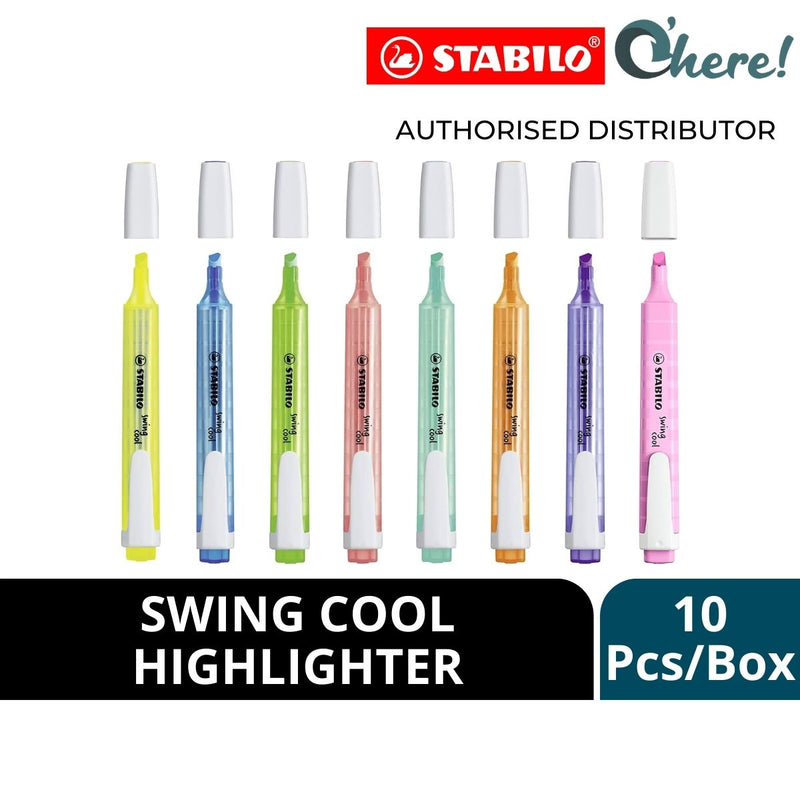 Stabilo Swing Cool Highlighters, Pack of 10