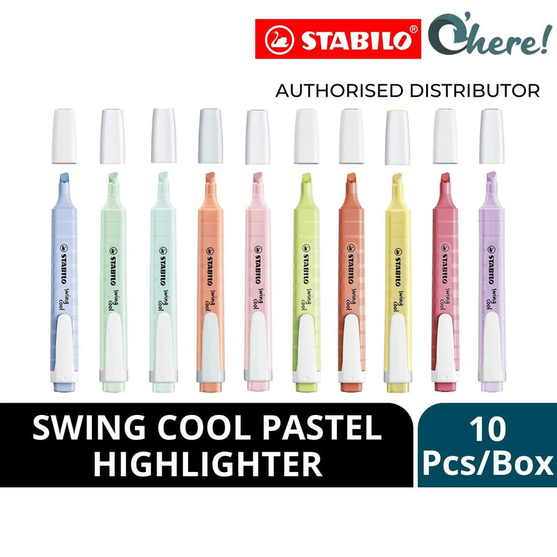 Stabilo Swing Cool Pastel Highlighter, Pack of 10