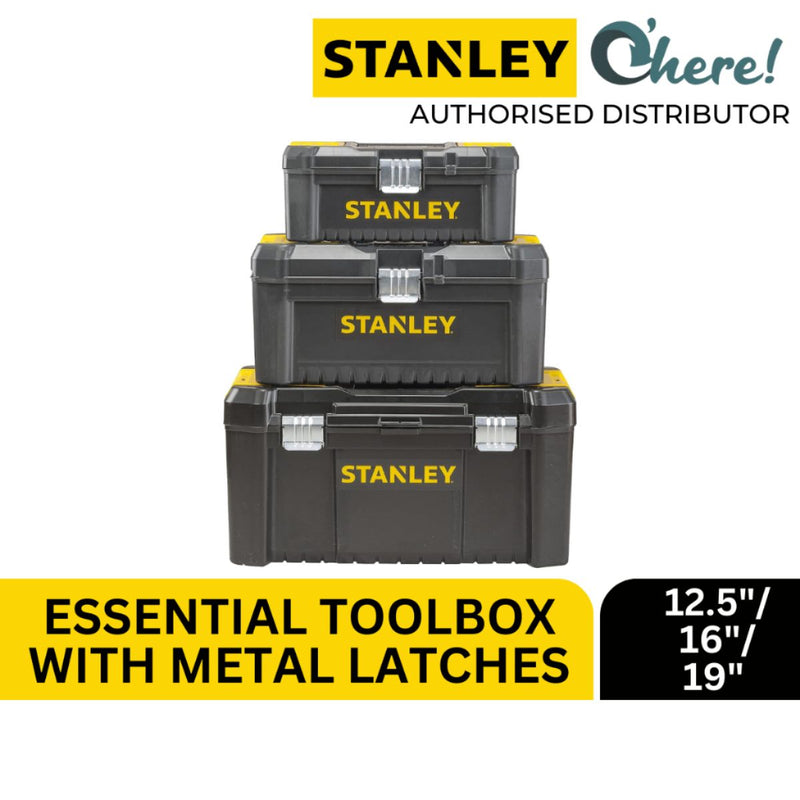 Stanley Essential Tool Box with Metal Latch 12.5"/16"/19"