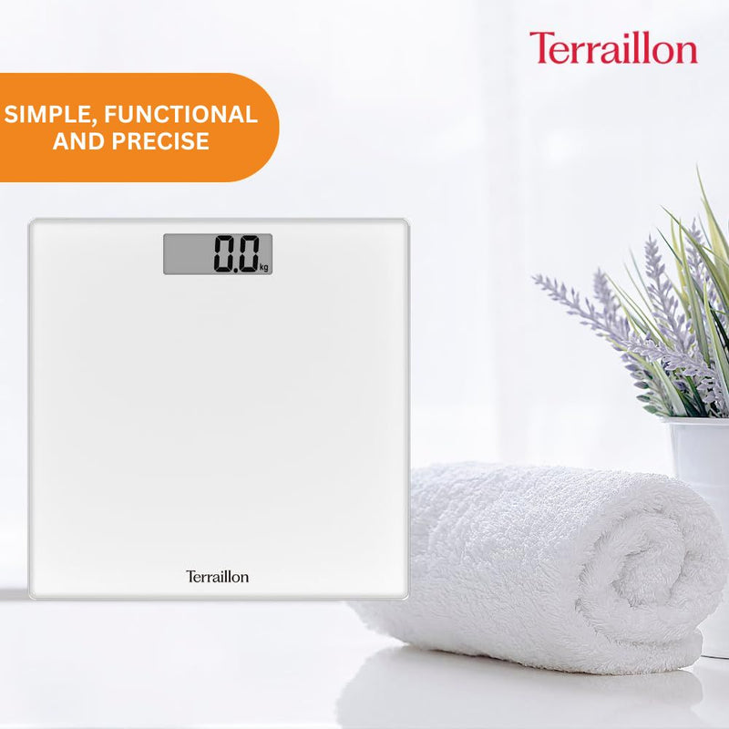 Terraillon Bathroom Weighing Scale White