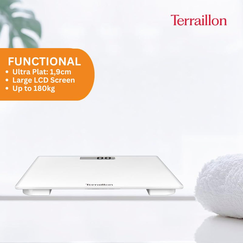 Terraillon Bathroom Weighing Scale White