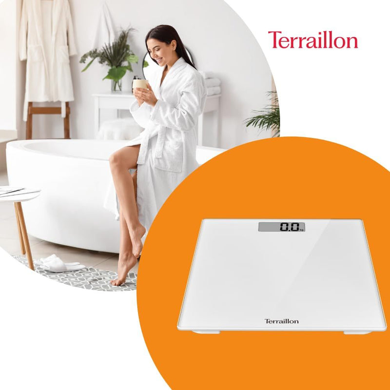 Terraillon Bathroom Weighing Scale White