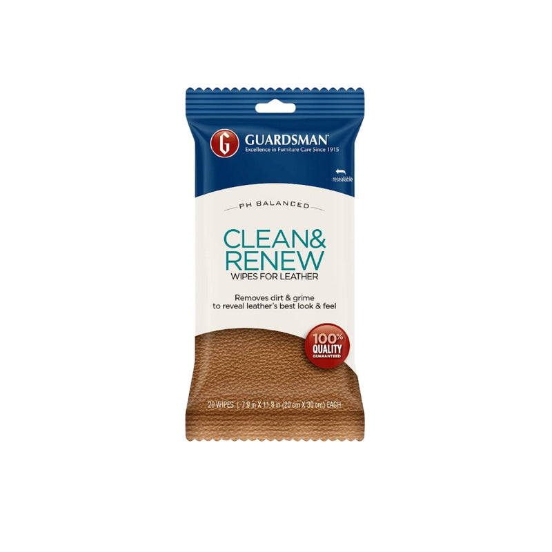 Leather Clean & Renew Wipes 20 Wipes