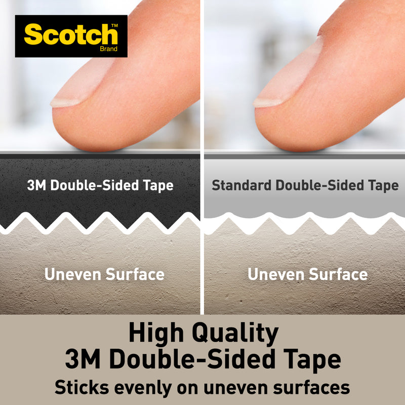 3M Scotch Indoor Double Sided Mounting Tape 12 mm x 1.5 m / 12 mm x 4 m