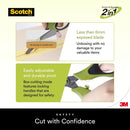 3M Scotch Non-Stick 2 in 1 Unboxing Scissors 7" Scissors/ Boxcutter/ Parcel