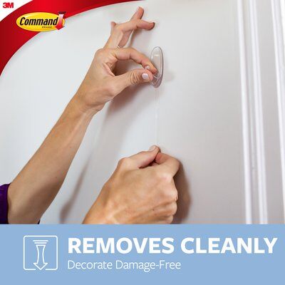 3M Command Medium Clear Hooks with Clear Strips 900 gm