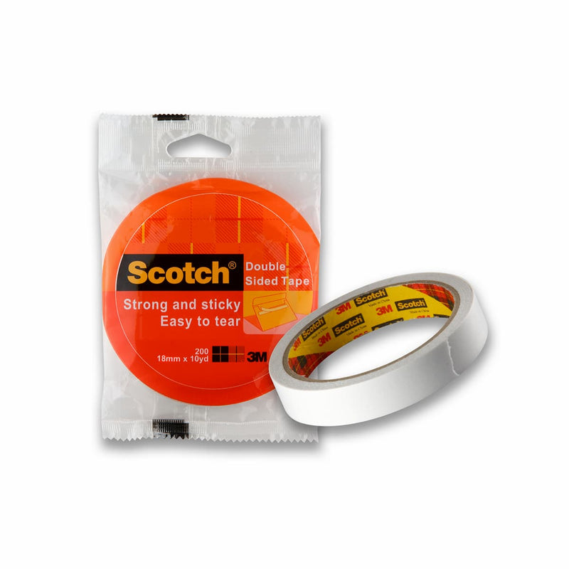 3M Scotch Double Sided Tissue Tape 18 mm X 10 Yd