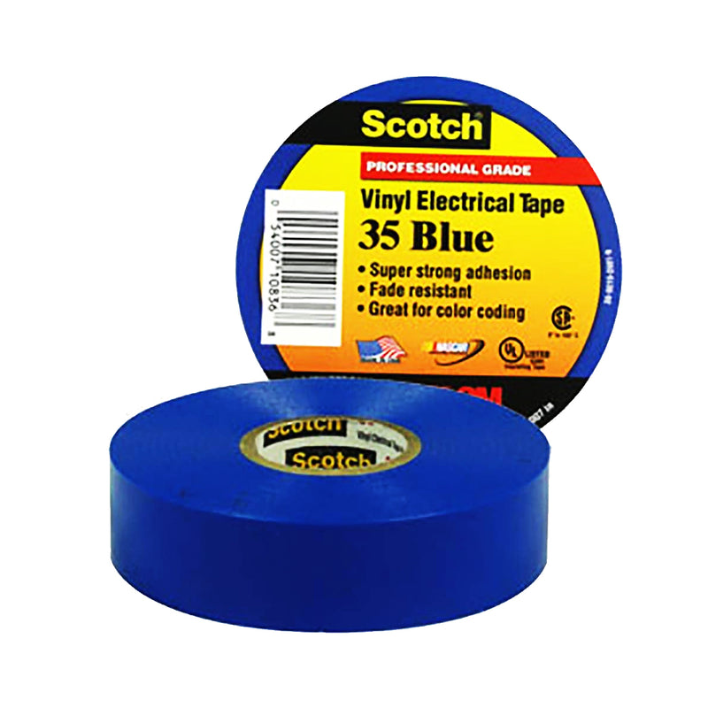 3M Scotch Vinyl Colour Coding Tape 35 3/4'' X 66' Blue