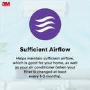 3M Filtrete Dust Allergen Bacteria Aircon Filter Purple 22 X 34 cm