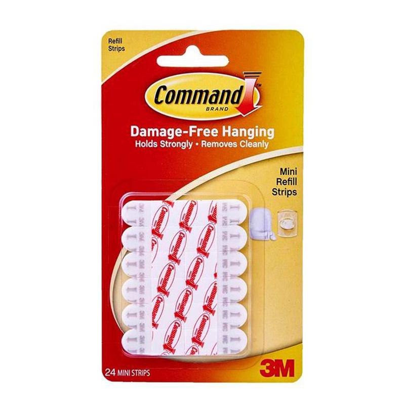 3M Command Mini Poster Strips Refill/24 Strips