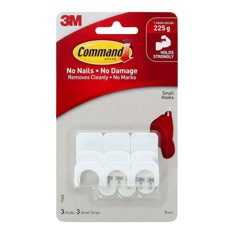 3M Command Small Round Hooks 1 Hook Holds 225 gm