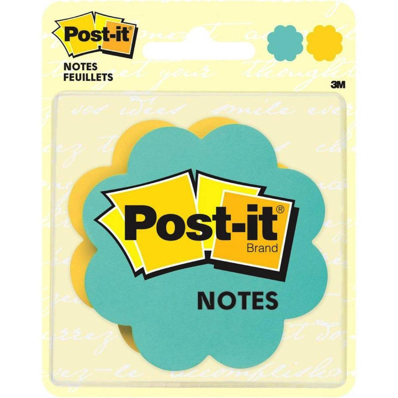 3M Post-it Super Sticky Die Cut Notes Daisy 75 Sheets/Pad Total 150 Sheets