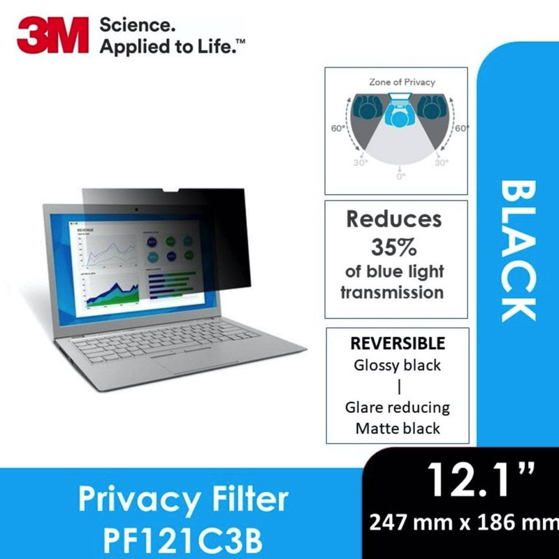 3M PF121C3B Privacy Filter (185.9 mm X 247.4 mm) 2552