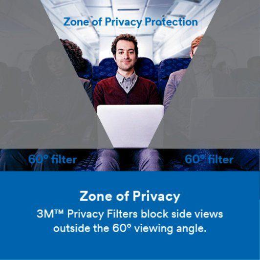3M PF200W9B Privacy Filter (249.6 mm X 443.3 mm) 9643