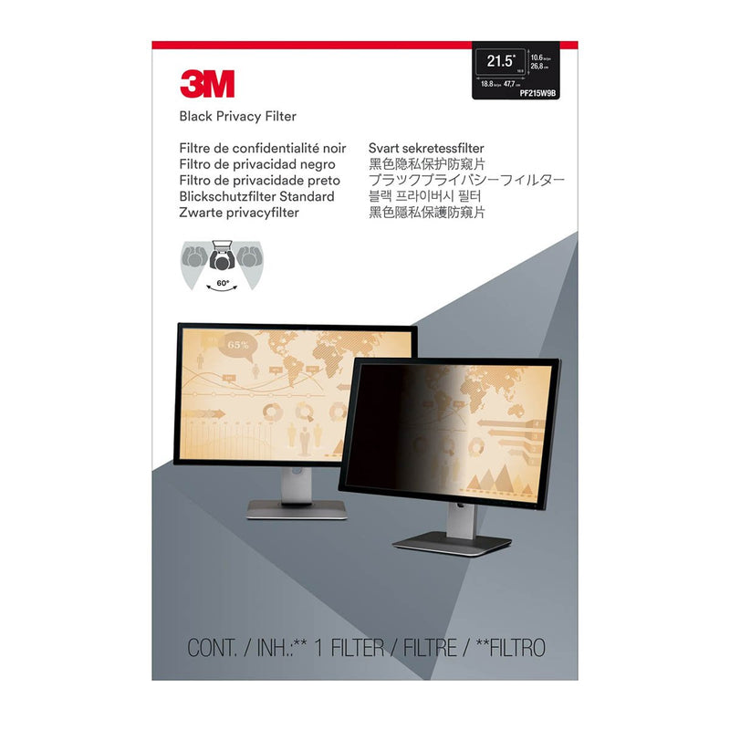 3M PF215W9B Privacy Filter Widescreen (268.3 mm X 476.7 mm) 8530