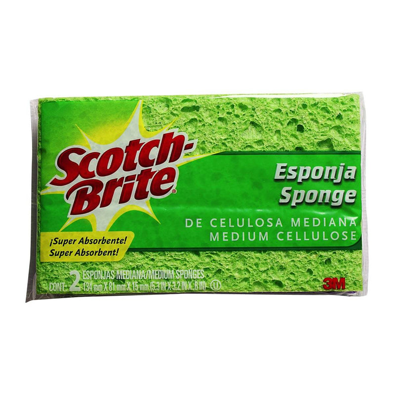 3M Scotchbrite Medium Anti-bacterial Sponge