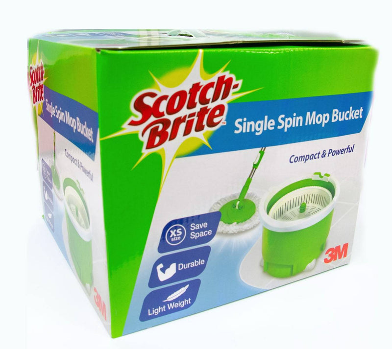 3M Scotchbrite Single Bucket Spin Mop Set