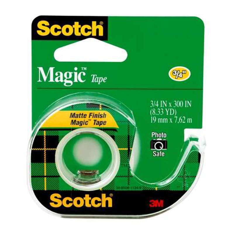 3M Scotch Magic Tape 3/4'' X 300'' Refill Dispenser