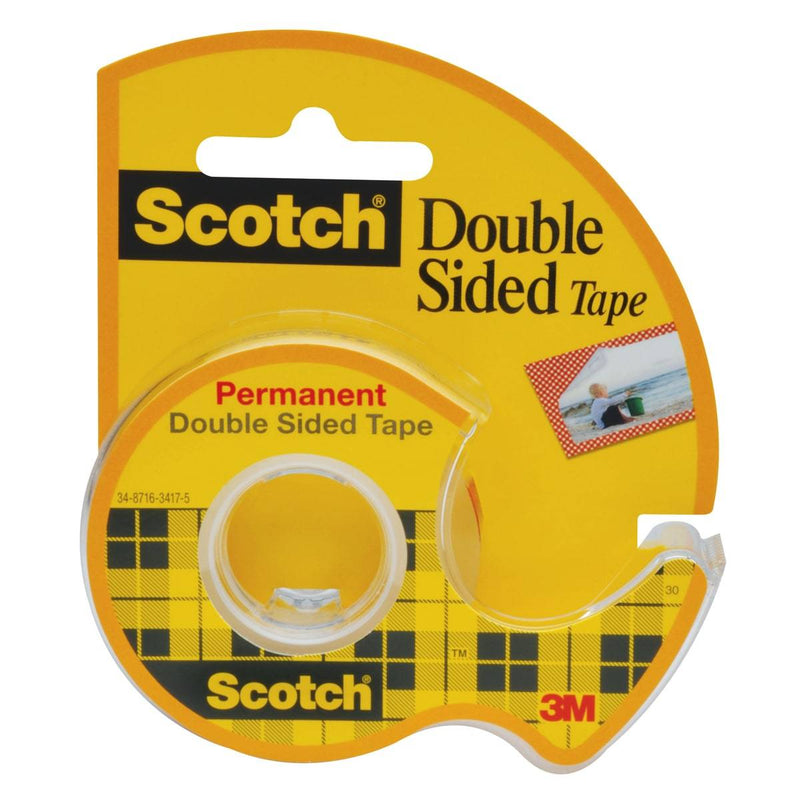 3M Scotch Double Sided Tape 1/2'' X 250''