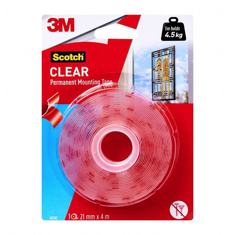 3M Scotch Clear Mounting Tape Cat 4010C 21 mm X 4 Meter (7676)