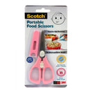 3M Scotch Portable Food Scissors Anti-bacterial Pink
