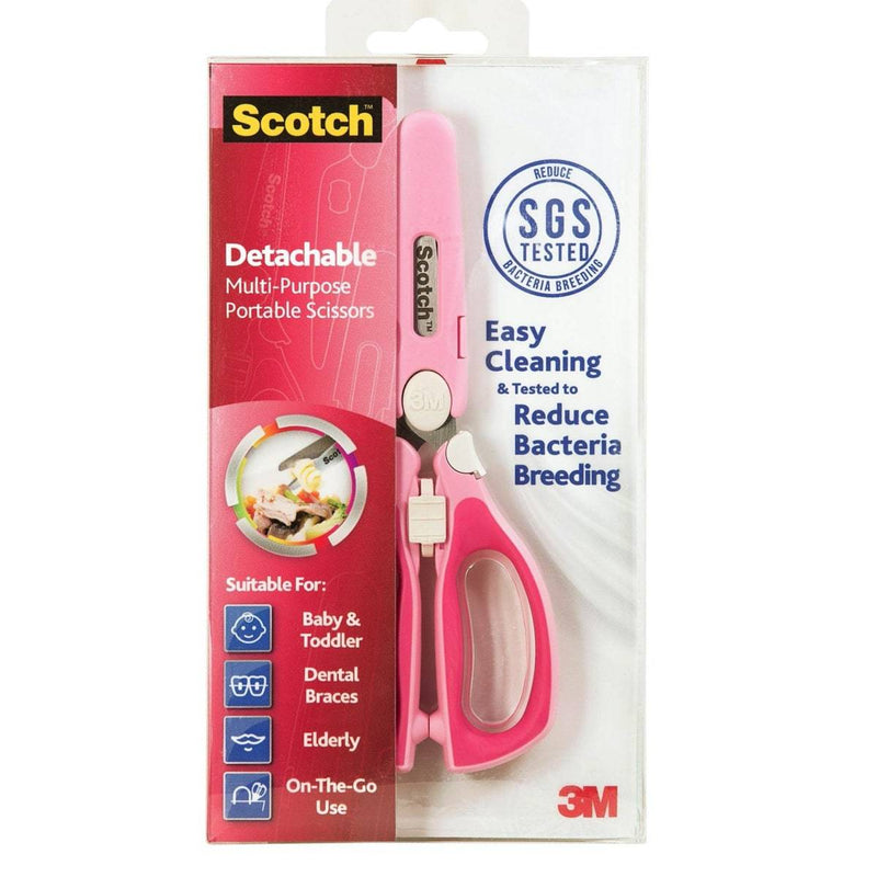 3M Scotch Portable Detachable Scissors Pink