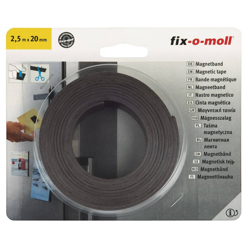 Fix-O-Moll Magnet-Tape Ferrite Adhesive 2.5 Meter X 20 mm
