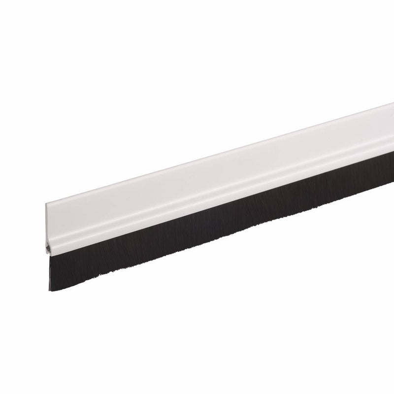 Fix-O-Moll Door Mounted Weatherstrip with Brush - White