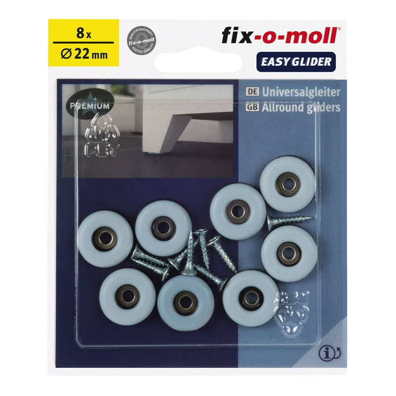 Fix-O-Moll Easy Glider with Screw Super Glid Surface 22 mm