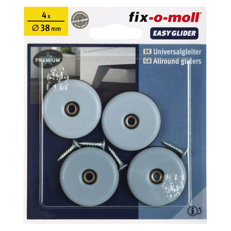 Fix-O-Moll Easy Glider with Screw Super Glid Surface 38 mm
