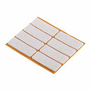 Fix-O-Moll Felt Gliders Self Adhesive Rect White 16 X 44 mm