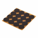 Fix-O-Moll Felt Gliders Self Adhesive Brown Dia 22 mm
