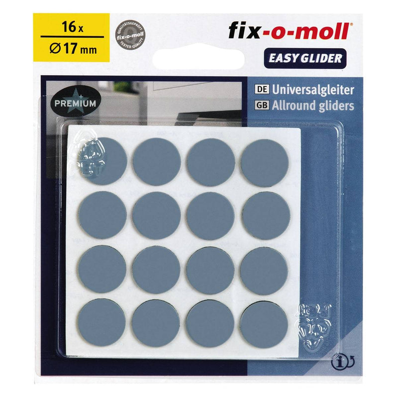 Fix-O-Moll Easy Glider Self Adhesive with Super Glide Surface 17 mm