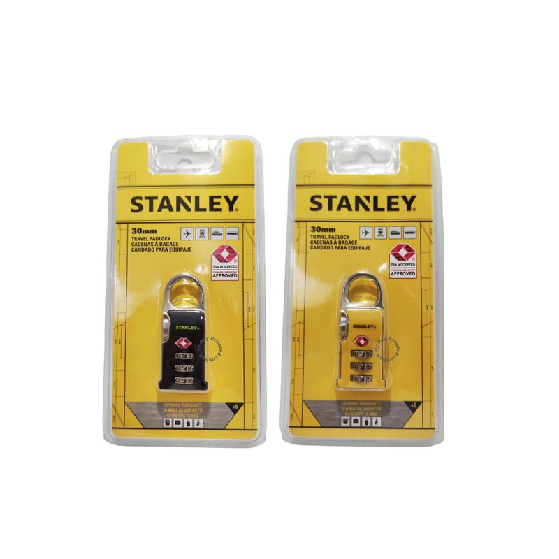 Stanley TSA Travel Padlock Yellow/ Black