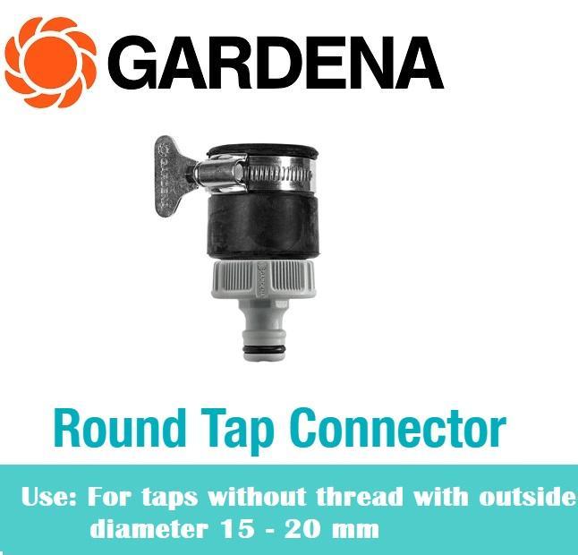 Gardena Round Tap Connector 15 - 20 mm