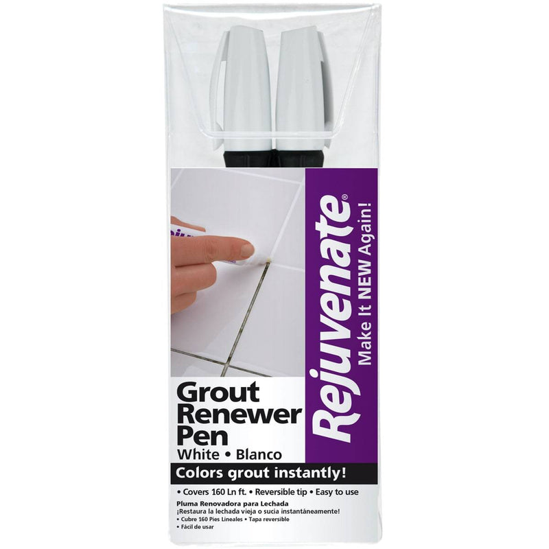 Rejuvenate Grout Renewer Pens, White 2 Pcs/Pack