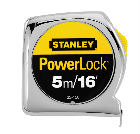 Stanley Powerlock Measuring Tape 5 Meter/16 Ft
