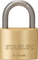 Stanley Solid Brass Standard Shackle Padlock 20mm/ 25mm/ 30mm/ 40mm/ 50mm/ 60mm/70mm